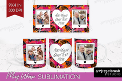 Halloween Photo Mug Wrap PNG - Brush Stroke Picture Frame Product Image 1