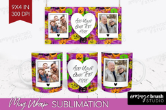 Halloween Photo Mug Wrap PNG - Brush Stroke Picture Frame Product Image 1