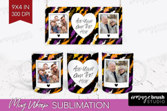 Halloween Photo Mug Wrap PNG - Brush Stroke Picture Frame Product Image 1