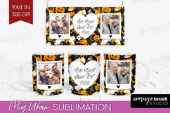 Halloween Photo Mug Wrap PNG - Brush Stroke Picture Frame Product Image 1