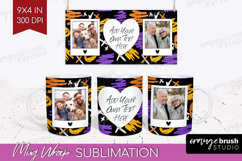 Halloween Photo Mug Wrap PNG - Brush Stroke Picture Frame Product Image 1