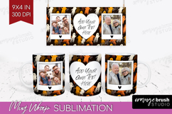 Halloween Photo Mug Wrap PNG - Brush Stroke Picture Frame Product Image 1