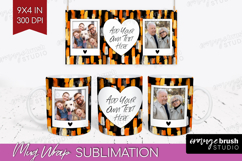 Halloween Photo Mug Wrap PNG - Brush Stroke Picture Frame Product Image 1