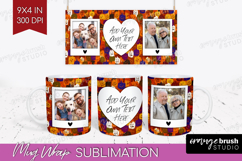 Halloween Photo Mug Wrap PNG - Brush Stroke Picture Frame Product Image 1