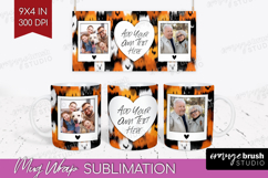 Halloween Photo Mug Wrap PNG - Brush Stroke Picture Frame Product Image 1