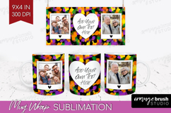 Halloween Photo Mug Wrap PNG - Brush Stroke Picture Frame Product Image 1
