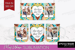 Brush Stroke Photo Mug Wrap PNG - Abstract Texture Picture Product Image 1