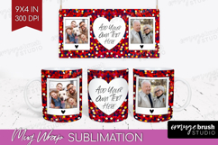 Glitter Photo Mug Wrap PNG - Sparkle Picture Frame Mug Product Image 1