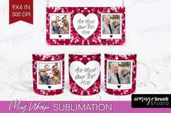 Glitter Photo Mug Wrap PNG - Sparkle Picture Frame Mug Product Image 1