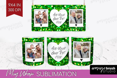 Glitter Photo Mug Wrap PNG - Sparkle Picture Frame Mug Product Image 1