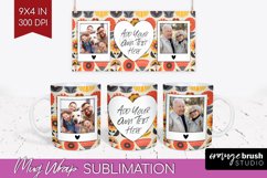 Groovy Photo Mug Wrap PNG - Flowers Picture Frame Mug Product Image 1