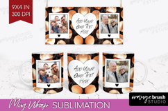 Rose Gold Photo Mug Wrap PNG - Abstract Picture Frame Mug Product Image 1