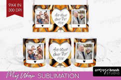 Rose Gold Photo Mug Wrap PNG - Abstract Picture Frame Mug Product Image 1