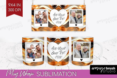 Rose Gold Photo Mug Wrap PNG - Abstract Picture Frame Mug Product Image 1