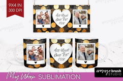 Rose Gold Photo Mug Wrap PNG - Abstract Picture Frame Mug Product Image 1