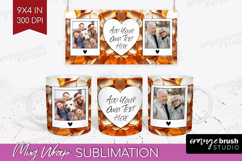 Rose Gold Photo Mug Wrap PNG - Abstract Picture Frame Mug Product Image 1