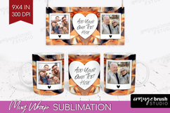Rose Gold Photo Mug Wrap PNG - Abstract Picture Frame Mug Product Image 1