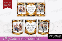 Rose Gold Photo Mug Wrap PNG - Abstract Picture Frame Mug Product Image 1