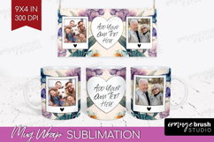Floral Photo Mug Wrap PNG - Sping Flowers Picture Frame Mug Product Image 1