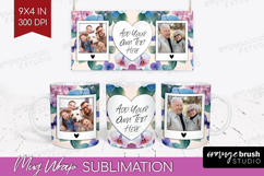 Floral Photo Mug Wrap PNG - Sping Flowers Picture Frame Mug Product Image 1