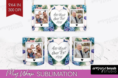 Floral Photo Mug Wrap PNG - Sping Flowers Picture Frame Mug Product Image 1