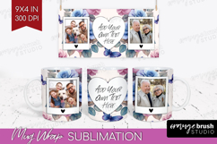 Floral Photo Mug Wrap PNG - Sping Flowers Picture Frame Mug Product Image 1