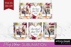 Spring Photo Mug Wrap PNG - Flowers Picture Frame Mug Product Image 1