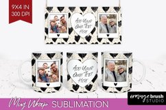 Valentines Day Photo Mug Wrap PNG - Heart Picture Frame Mug Product Image 1