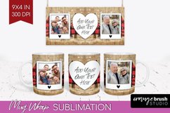 Christmas Photo Mug Wrap PNG - Christmas Tree Picture Frame Product Image 1