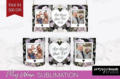 Floral Photo Mug Wrap PNG - Peony Flower Picture Frame Mug Product Image 1