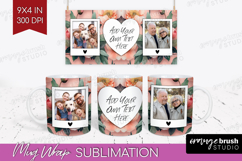 Floral Photo Mug Wrap PNG - Peony Flower Picture Frame Mug Product Image 1