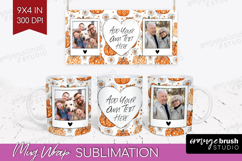 Pumpkun Photo Mug Wrap PNG - Fall Picture Frame Mug Product Image 1
