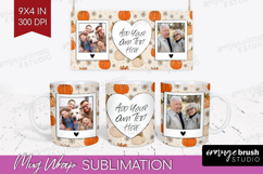 Pumpkun Photo Mug Wrap PNG - Fall Picture Frame Mug Product Image 1