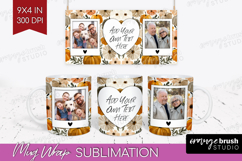 Pumpkun Photo Mug Wrap PNG - Fall Picture Frame Mug Product Image 1