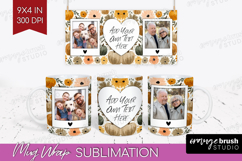 Pumpkun Photo Mug Wrap PNG - Fall Picture Frame Mug Product Image 1