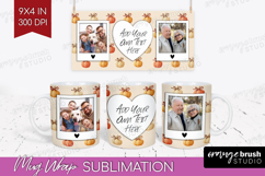 Pumpkun Photo Mug Wrap PNG - Fall Picture Frame Mug Product Image 1