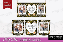 Folk Flowers Photo Mug Wrap PNG - Floral Picture Frame Mug Product Image 1