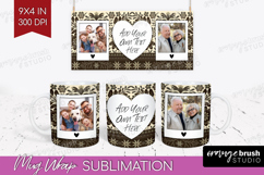 Folk Flowers Photo Mug Wrap PNG - Floral Picture Frame Mug Product Image 1