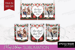 Folk Flowers Photo Mug Wrap PNG - Floral Picture Frame Mug Product Image 1
