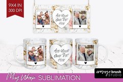 Rose Photo Mug Wrap PNG - Floral Picture Frame Mug Product Image 1