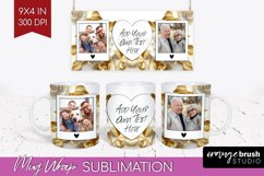 Rose Photo Mug Wrap PNG - Floral Picture Frame Mug Product Image 1