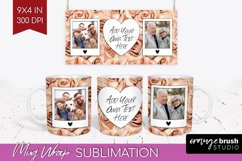 Rose Photo Mug Wrap PNG - Floral Picture Frame Mug Product Image 1