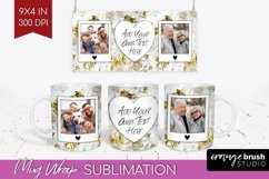 Rose Photo Mug Wrap PNG - Floral Picture Frame Mug Product Image 1