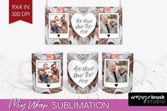 Rose Photo Mug Wrap PNG - Floral Picture Frame Mug Product Image 1