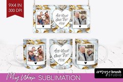 Rose Photo Mug Wrap PNG - Floral Picture Frame Mug Product Image 1