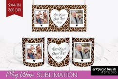 Leopard Print Photo Mug Wrap PNG - Animal Pattern Picture Product Image 1