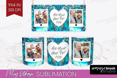 Pearl Photo Mug Wrap PNG - Pearl Texture Picture Frame Mug Product Image 1