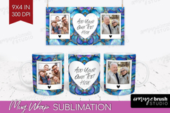 Pearl Photo Mug Wrap PNG - Pearl Texture Picture Frame Mug Product Image 1