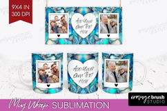 Pearl Photo Mug Wrap PNG - Pearl Texture Picture Frame Mug Product Image 1
