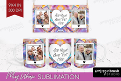 Pearl Photo Mug Wrap PNG - Pearl Texture Picture Frame Mug Product Image 1